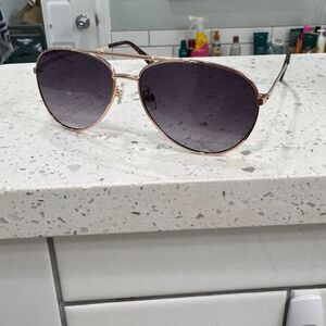 Gold Aviator Sunglass Readers strength 2.5- brand new- too big for my face